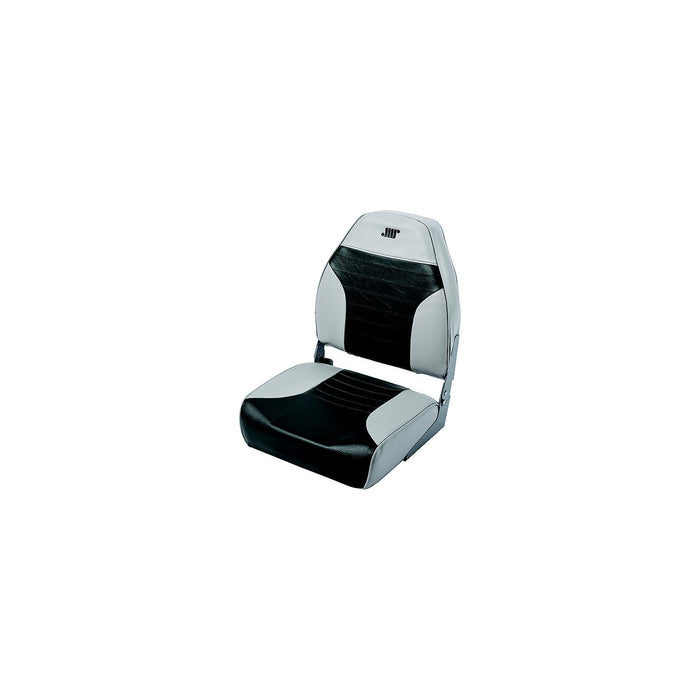 Wise Seats 8WD588PLS-664 Wise Mid Back Fishing Seat, Gray/Charcoal