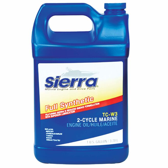 Sierra 18-9540-3 Fully Synthetic TC-W3 2-Stroke Outboard Oil, Gal.