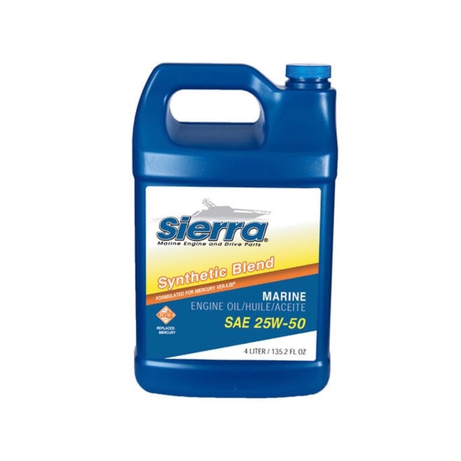 Sierra 18-9552-3 25W50 FCW 4-Cycle Outboard Synthetic Blend Oil, 4L