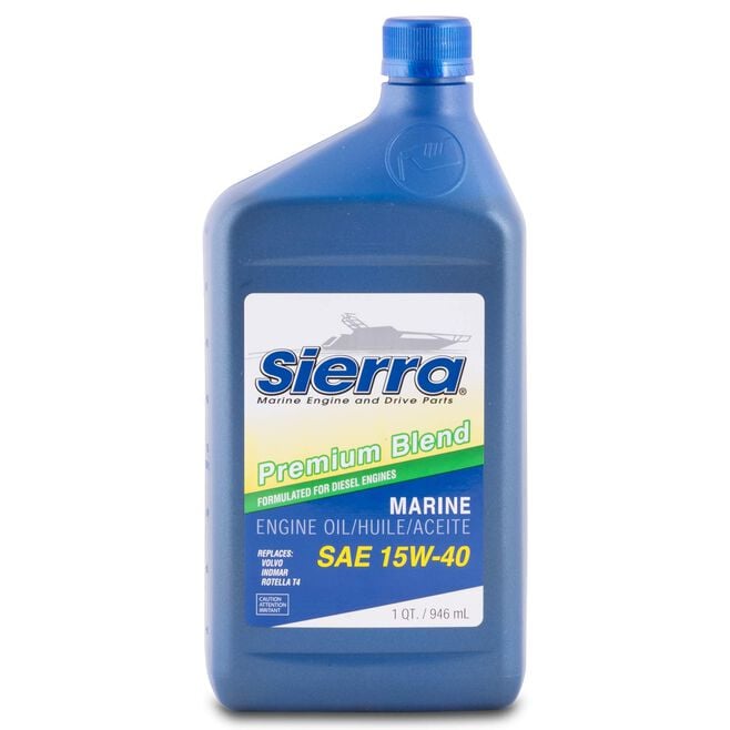 Sierra 18-9554-2 Premium Blend Heavy Duty Engine Oil 15W-40, Qt., 12/case