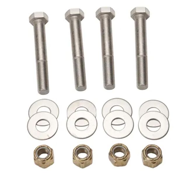 SeaStar DK6135 Jack Plate Mounting Bolt Kit, 4 Stainless Steel Bolts, Brass Nylock Nuts and Washers