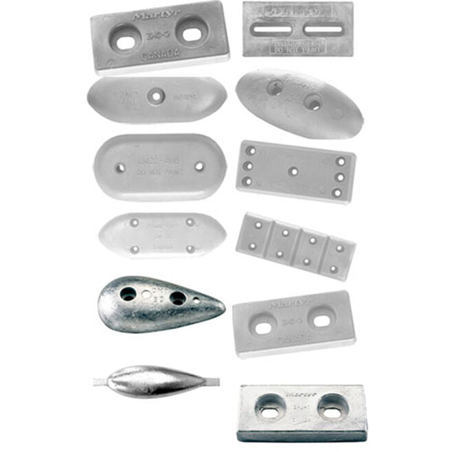 Martyr CMM24A Aluminum Hull Anode, .7" x 1.92" x 4.36"