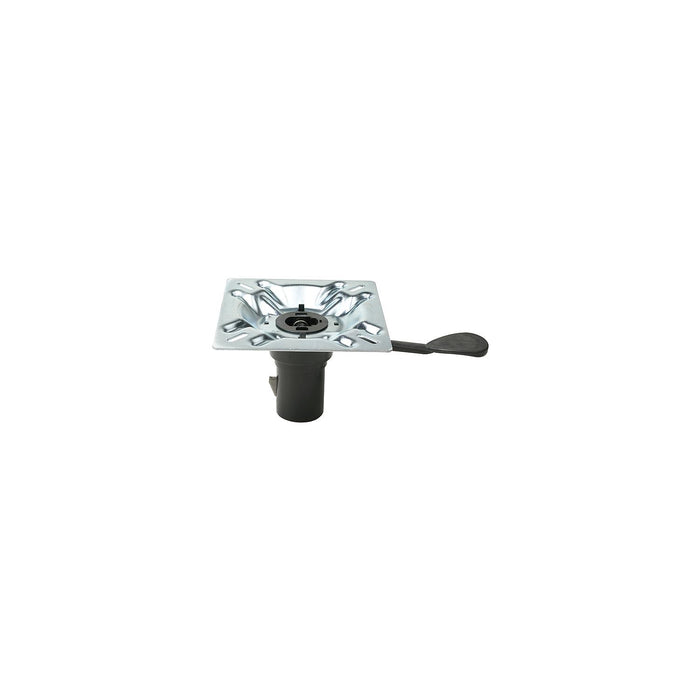 Attwood 238152-7 SwivlEze 238 Series Seat Mount, Right Handle, 3° Angle, Plated Steel