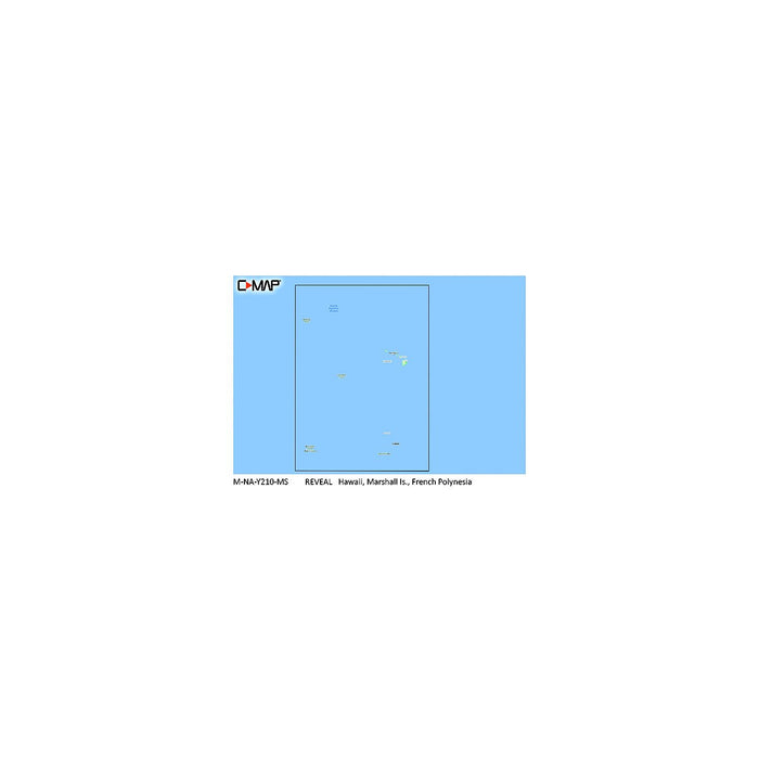C-Map MNAY210MS Reveal Chart, Hawaii, Marshall Is., French Polynesia