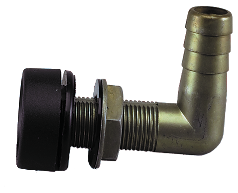 Perko 0571DP4BLK Tank Vent w/Swivel Elbow, Black