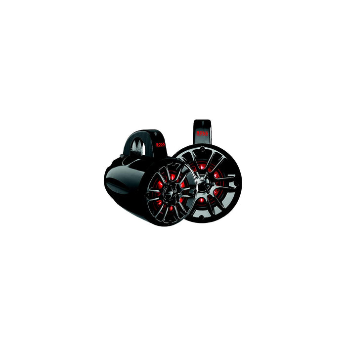 Boss Audio MPWT60RGB 2-Way Marine Waketower/UTV Roll Bar LED Speaker System, 1 pr.