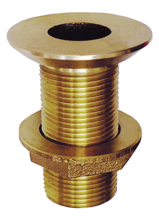 Groco FTH-1000-W FTH Bronze Flush Thru-Hull With Nut