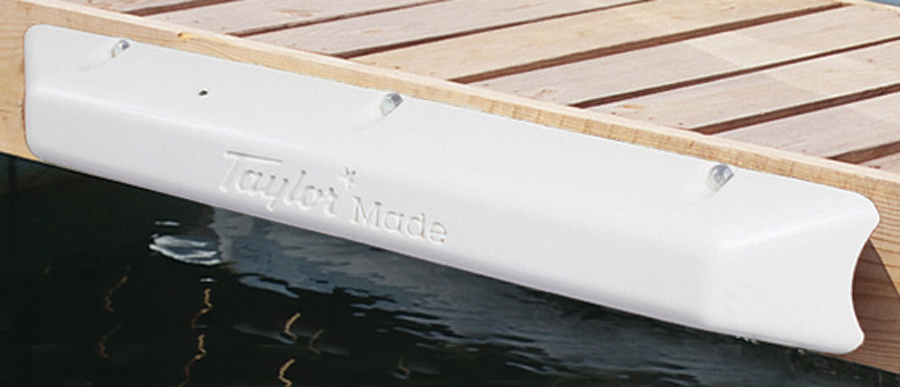 Taylor Made Products 45500 Taylor Dock Pro Heavy-Duty Vinyl Dock Bumper 4" D x, 5" H White
