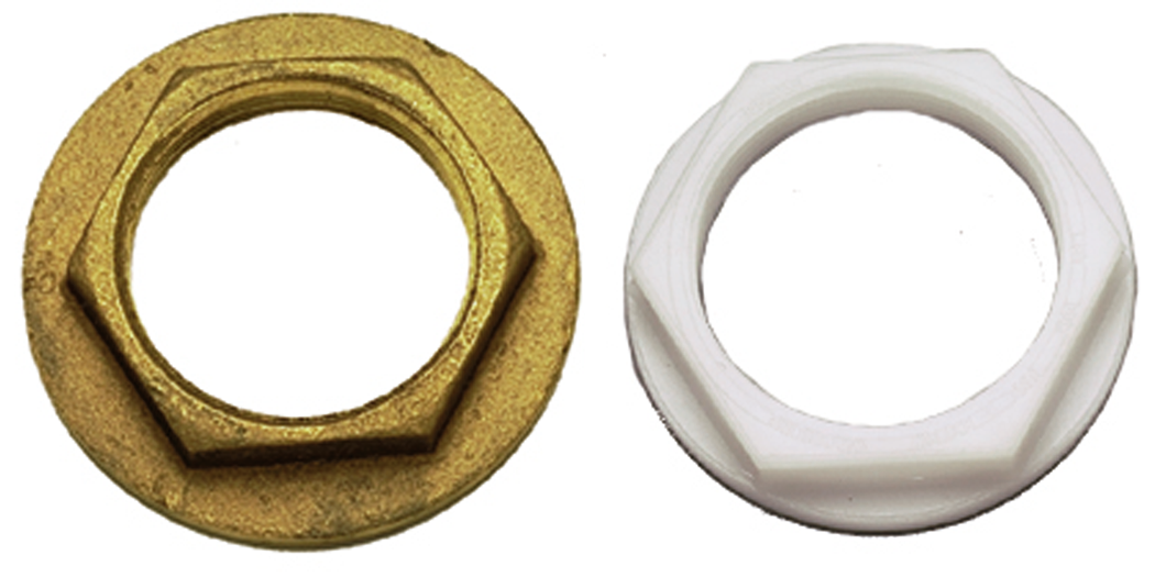 Perko 0075005DPP Flanged Lock Nut, 3/4"