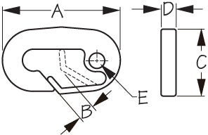 Sea-Dog Nylon Ski Tow Snap Nylon negro (157110-1)