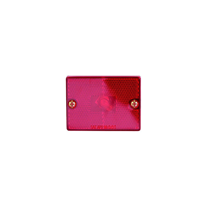 Optronics MC36RBP Stud Mount Marker/ Clearance Light w/Reflex, Black Base, Amber Lens