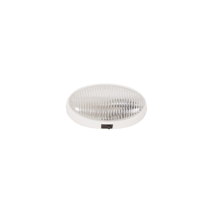 Optronics RVPL7CP Oval Porch/ Utility Lights, White w/Switch