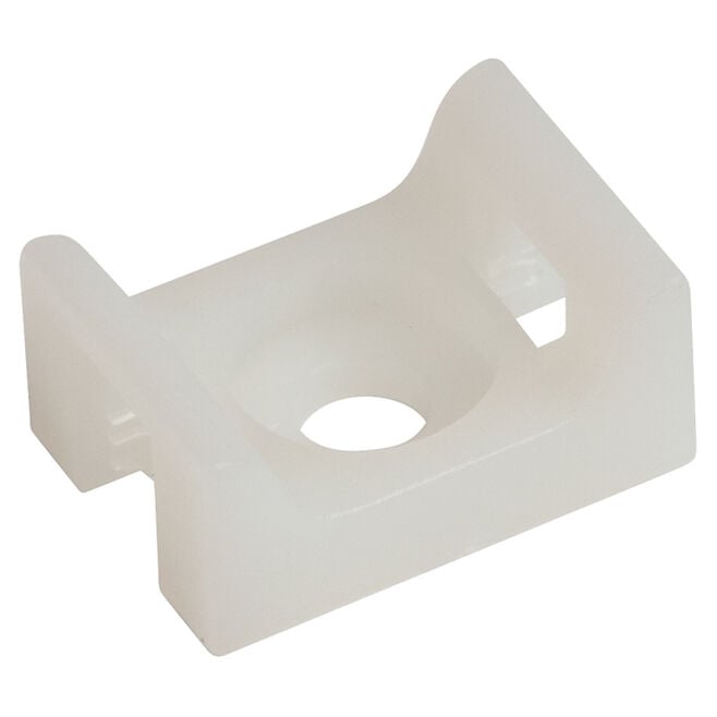 Ancor 199262 Cable Tie Screw Mounts, Natural, 25/pk
