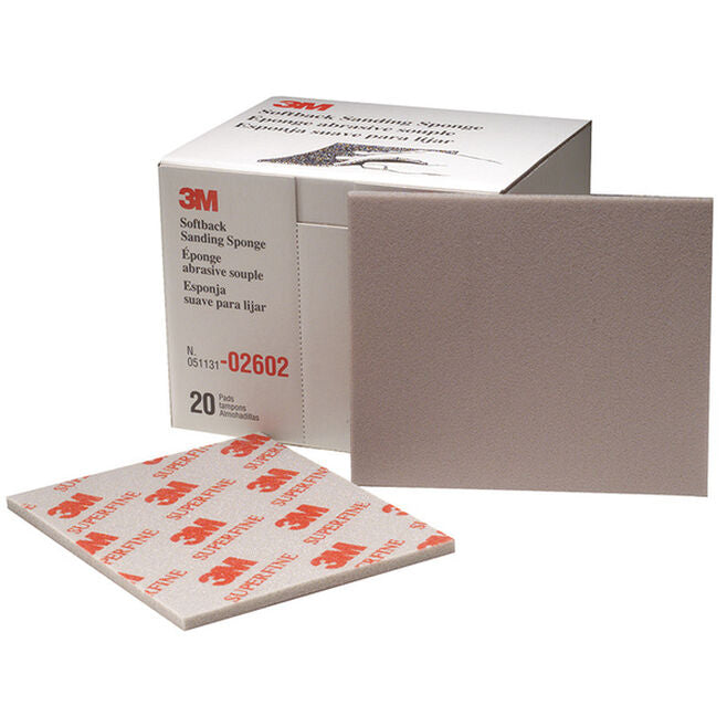 3M 2602 Superfine Sanding Sponge 20/Bx