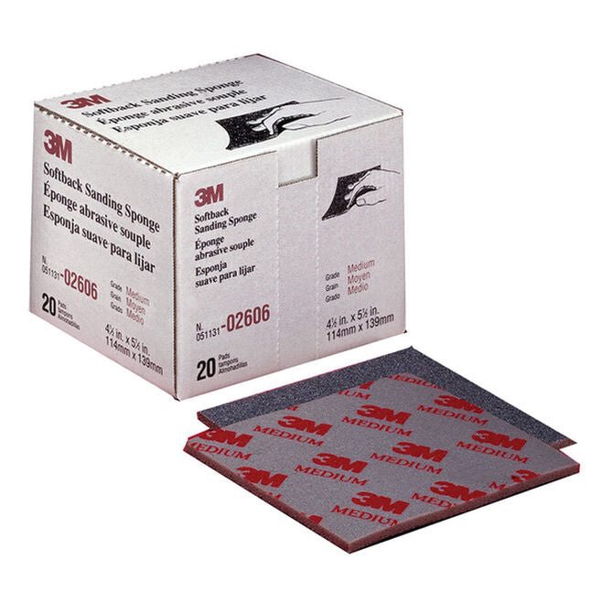 3M 2606 Med Sanding Sponges 20/Box