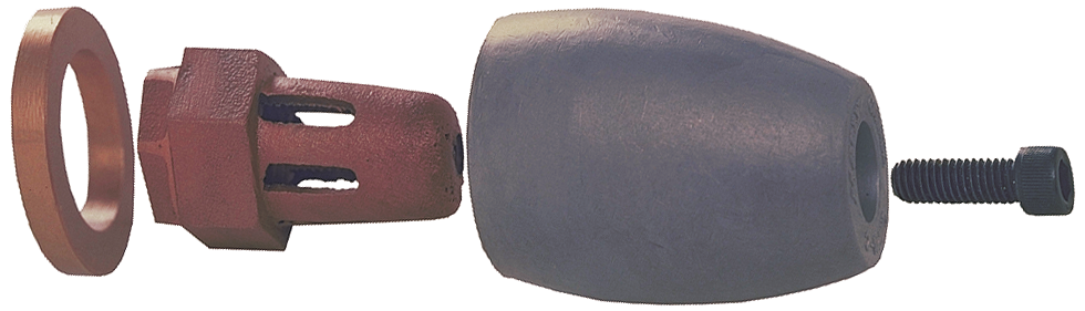 Martyr CMPNCZC10 Pleasurecraft Propeller Nut & Anode Kit, Zinc, Series C