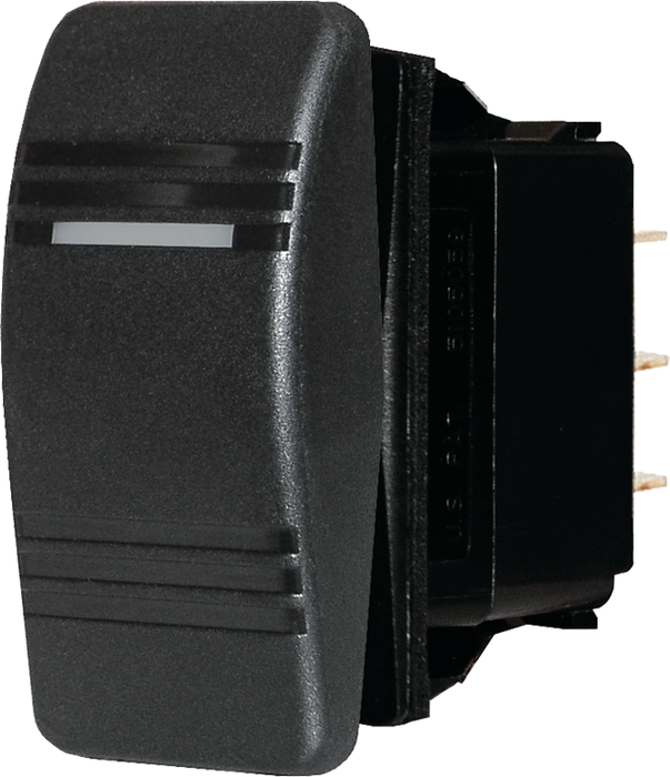 Blue Sea 8289-BSS 8289 Water Resistant Contura III Switch, Black, (On)-Off-On