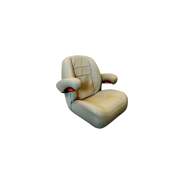 Springfield 1042180-01 Pontoon Helm Fixed Chair, Cream