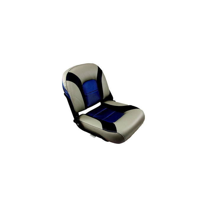 Springfield 1061079-1 Skipper Low Back Fold Down Seat, Blue & Gray