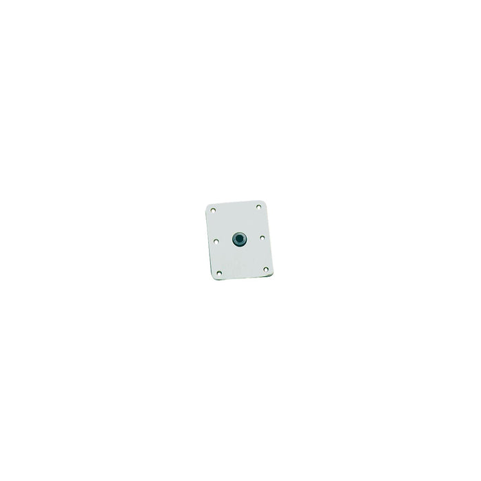 Springfield 3630005 King-Pin 4" x 8" SS Threaded Rectangular Base, Satin Finish