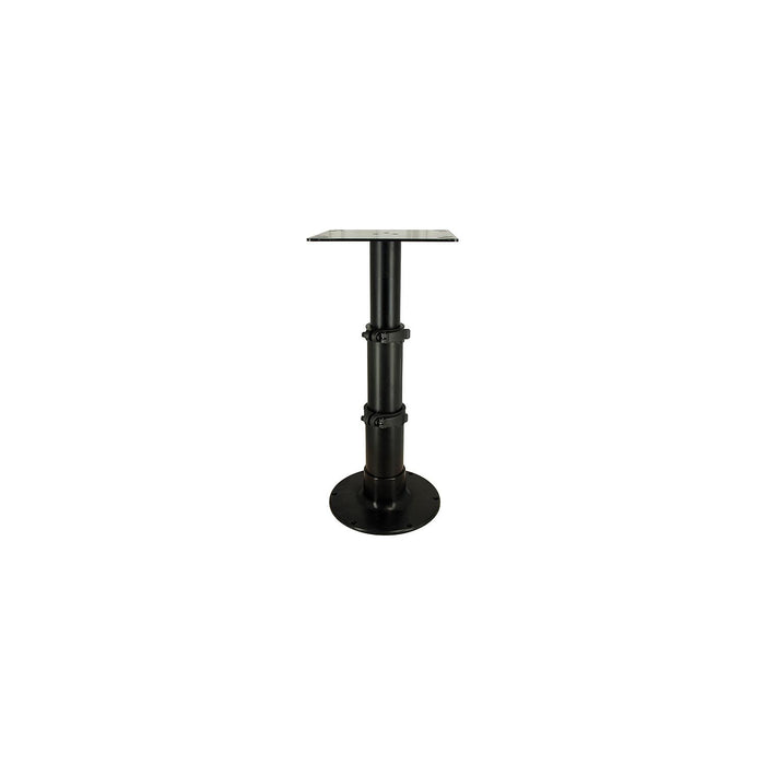Springfield 1660230-BLK 3-Stage Pedestal, Black Anodized, Includes Square Table Mount/Base, 12-3/4", 20", 28"