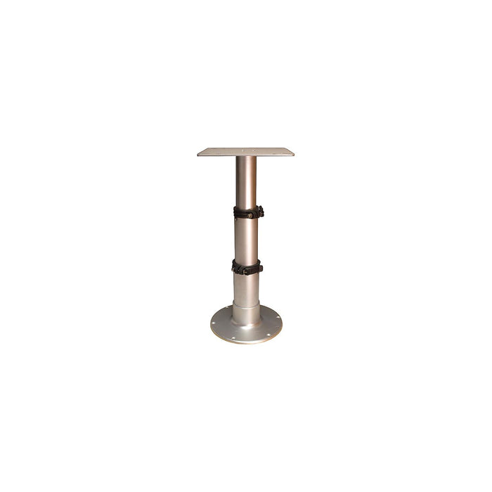 Springfield 1660231 3-Stage Clear Anodized Pedestal Set (Includes Square Table, Mount & Base), 14", 20", 28"