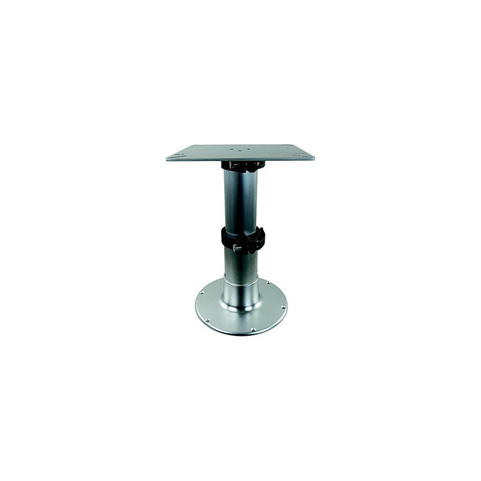 Springfield 1660231 3-Stage Clear Anodized Pedestal Set (Includes Square Table, Mount & Base), 14", 20", 28"