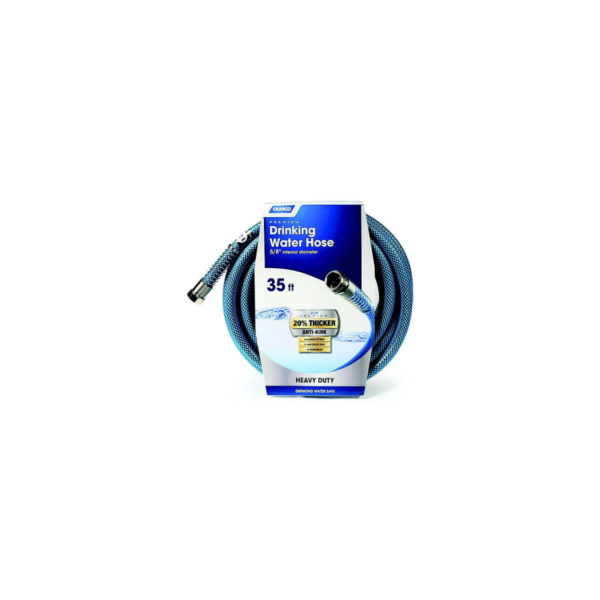 Camco 22843 Heavy Duty 35' Premium RV Drinking Water Hose — Freeport ...