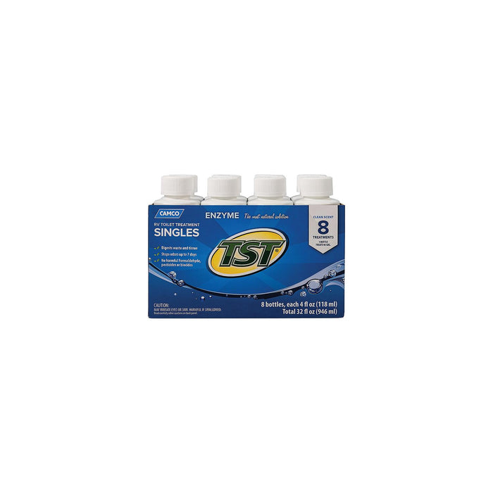 Camco 41501 TST Blue Enzyme Toilet Treatment, 4 oz., 8/pk