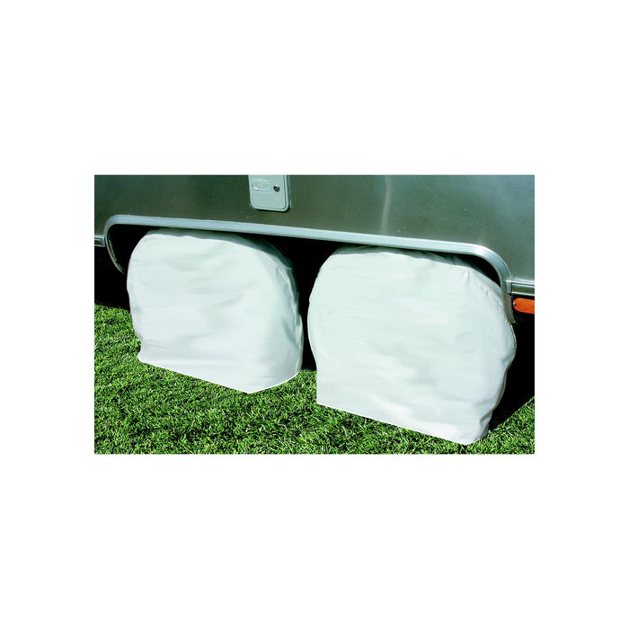 Camco 45322 Tire & Wheel Protectors, 27"-29", Arctic White, 1 pr.