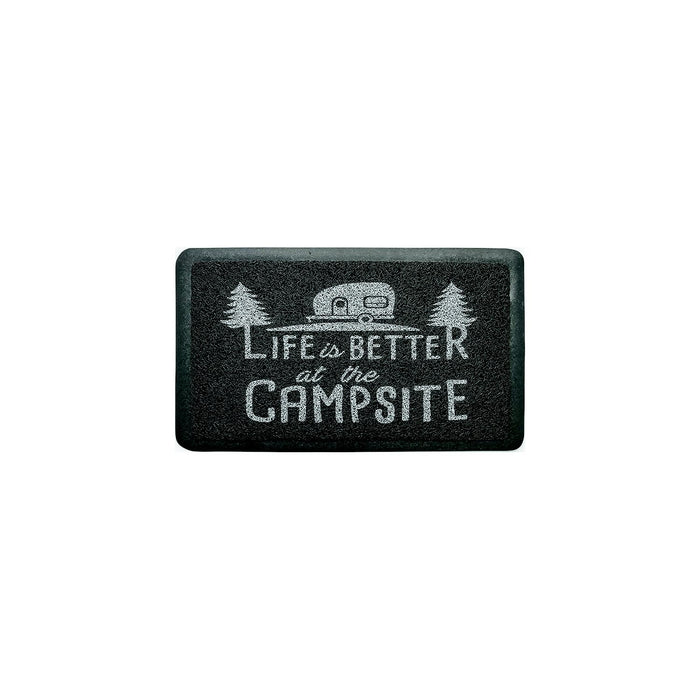 Camco 53200 Life Is Better At The Campsite Scrub Mat, Gray