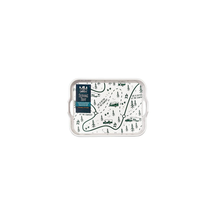 Camco 53488 XXX Melamine Tray, Green RV Map Design