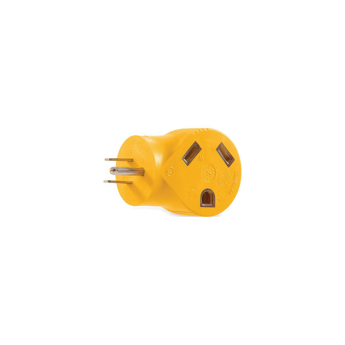 Camco 55325 90° Electrical Adapter, 15A Male, 30A Female