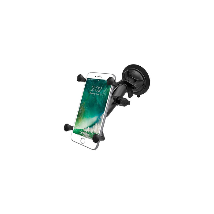 RAM Mounting Systems RAM-B-166-UN7 RAM Twist Lock Suction Cup Mount w/ Universal, X-Grip Cell/iPhone Cradle