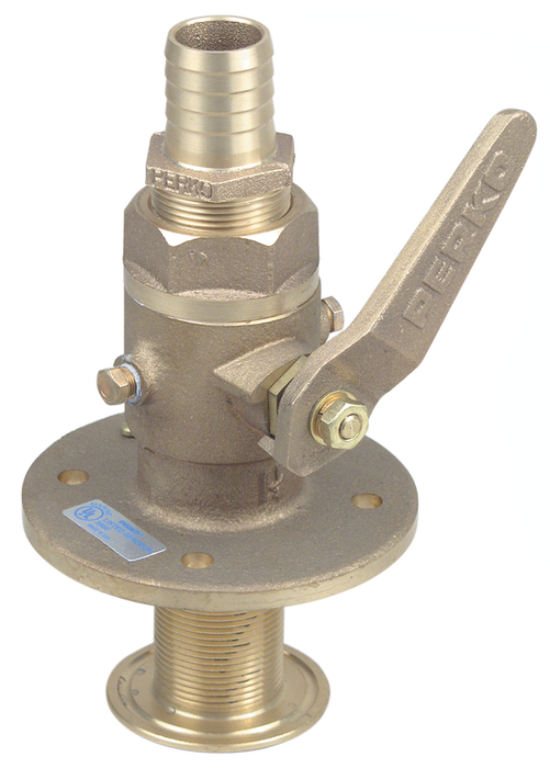 Perko 0835008PLB 1-1/2" Bronze Seacock w/Straight Tail Piece