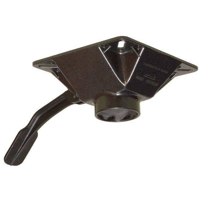 Springfield 1680203 Spring-Lock Locking Swivel Seat Mount, Powder Coat Finish