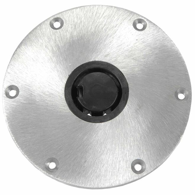 Springfield 1300750-1 Plug-In 9" Round Aluminum 2-3/8" Base, Satin Finish