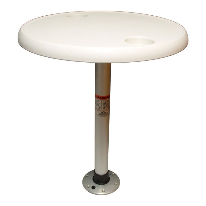 Springfield 1690102 Thread-Lock Package, 24" Round Table, W/O Umbrella Socket, Pedestal Set & Table Top