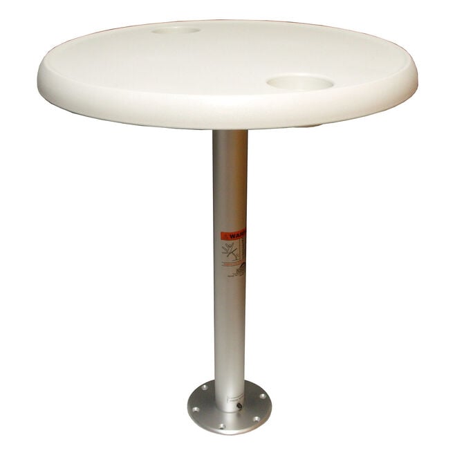 Springfield 1690202 Dock Edge Stowable Table Package, Round Tabletop