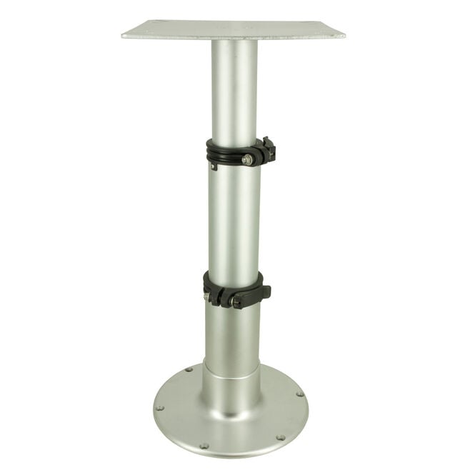 Springfield 1660231 3-Stage Clear Anodized Pedestal Set (Includes Square Table, Mount & Base), 14", 20", 28"