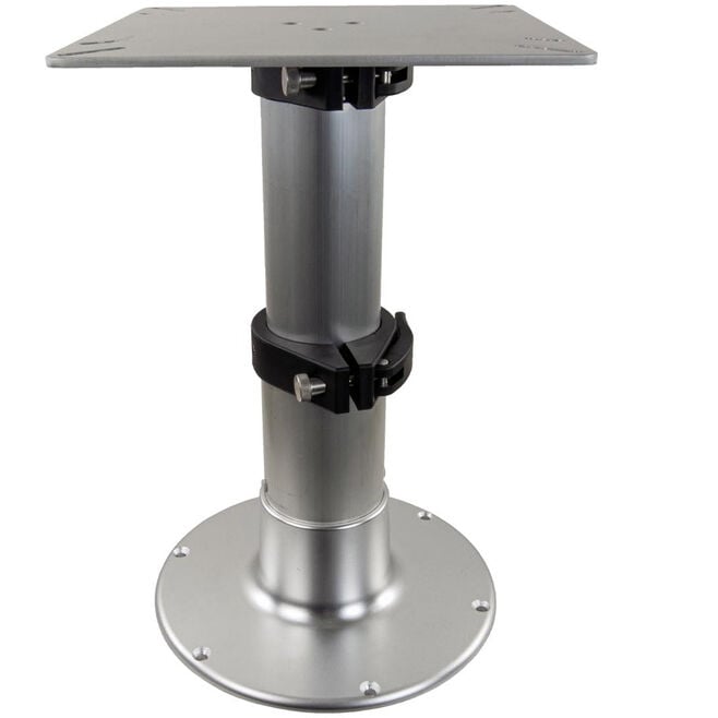 Springfield 1660231 3-Stage Clear Anodized Pedestal Set (Includes Square Table, Mount & Base), 14", 20", 28"
