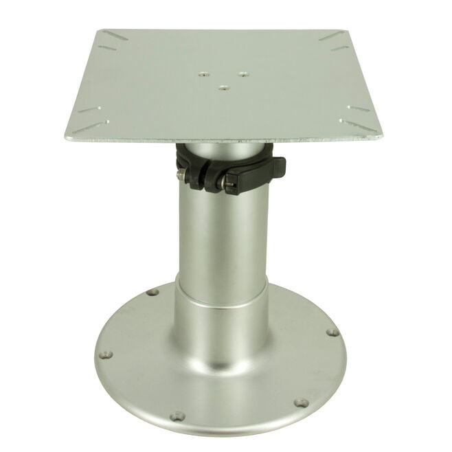 Springfield 1660231 3-Stage Clear Anodized Pedestal Set (Includes Square Table, Mount & Base), 14", 20", 28"