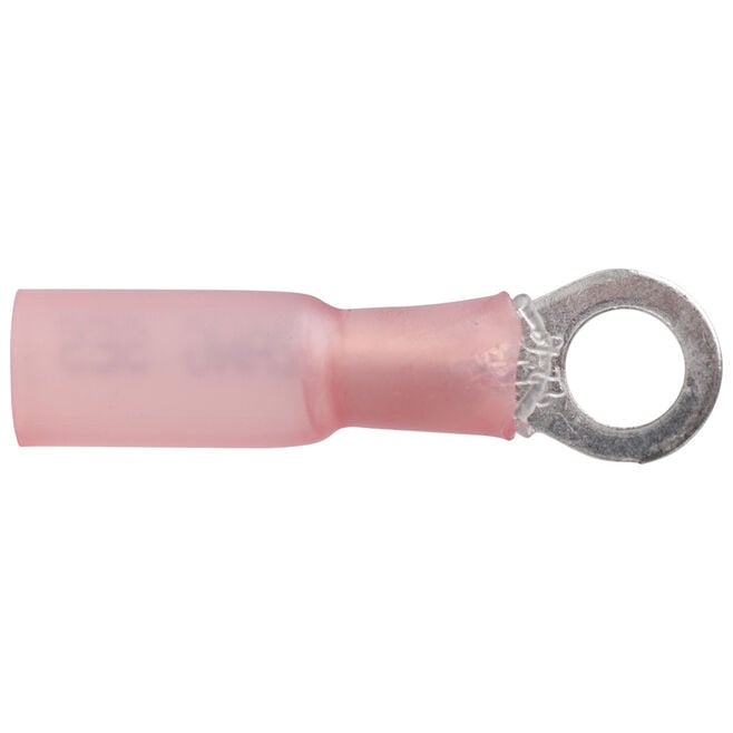 Ancor 321325 Marine Grade Heat Shrink Ring Terminals, #10 Fastener, 8 Wire, Red, 25/Pk