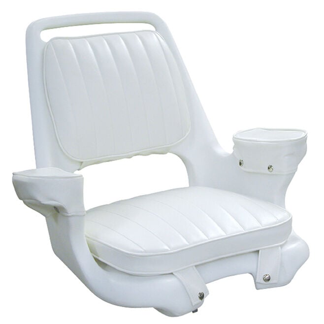 Wise Seats 8WD1007-3-710 Wise Captain's Chair Package w/ Chair, Cushion Set & Mount Plate White