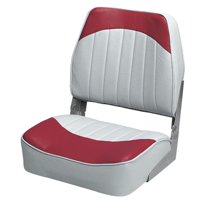 Wise Seats 8WD734PLS-661 Wise Economy Fold Down Fishing Seat, Grey/Red