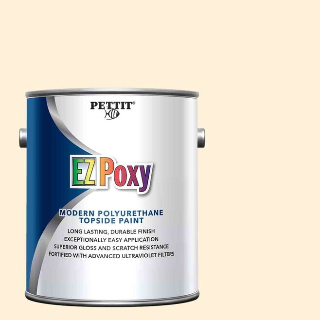 Pettit 1320808 EZ-Poxy Polyurethane Topside Finish, Hatteras Cream-Qt.