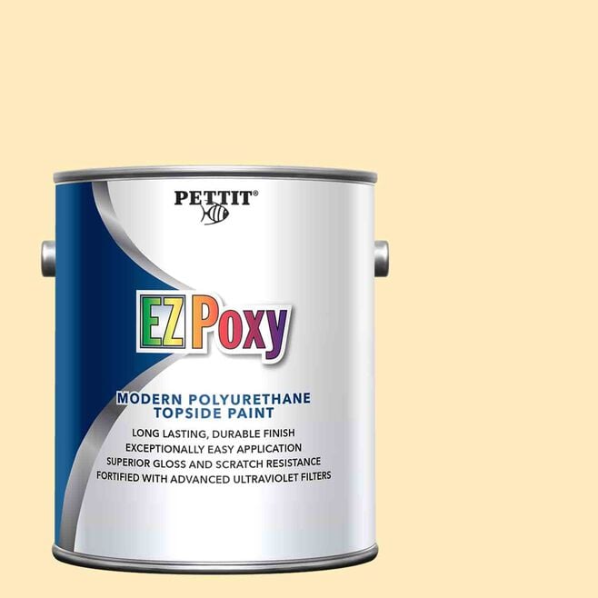Pettit 1345608 EZ-Poxy Polyurethane Topside Finish, Fighting Lady Yellow-Qt.