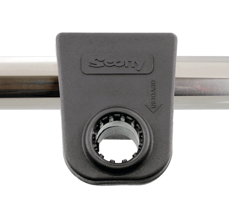 Scotty 0243-BK Rod Holder 1-1/4" Square Rail Mount, Black