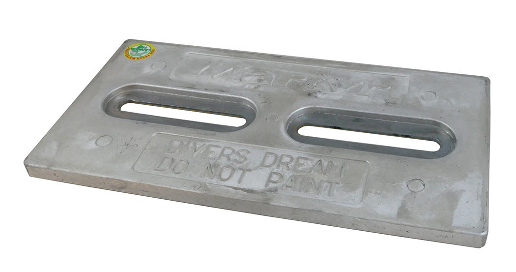 Martyr CMDIVERM Hull Anode 1/2" x 6" x 12", Magnesium