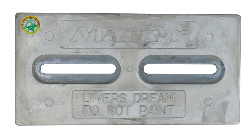 Martyr CMDIVERM Hull Anode 1/2" x 6" x 12", Magnesium